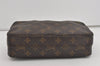Auth Louis Vuitton Monogram Trousse Toilette 23 Clutch Hand Bag M47524 LV 1658I
