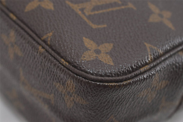 Auth Louis Vuitton Monogram Trousse Toilette 23 Clutch Hand Bag M47524 LV 1658I