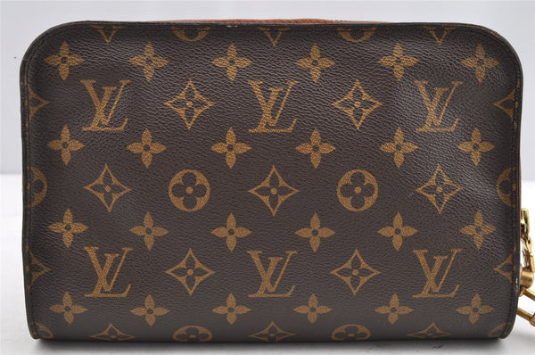 Authentic Louis Vuitton Monogram Orsay Clutch Hand Bag Purse M51790 LV 1659I