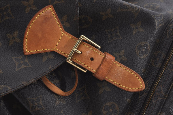 Authentic Louis Vuitton Monogram Montsouris GM Backpack M51135 LV 1660I