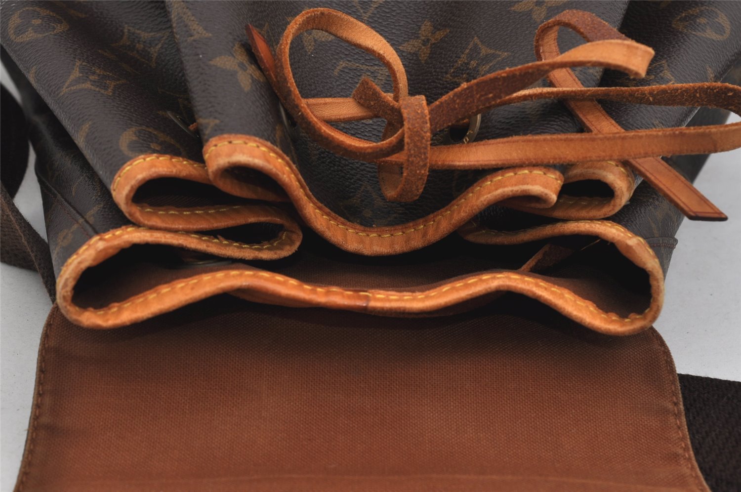 Authentic Louis Vuitton Monogram Montsouris GM Backpack M51135 LV 1660I