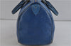 Authentic Louis Vuitton Epi Speedy 25 Hand Bag Purse Blue M43015 LV 1661D