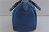 Authentic Louis Vuitton Epi Speedy 25 Hand Bag Purse Blue M43015 LV 1661D