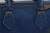 Authentic Louis Vuitton Epi Speedy 25 Hand Bag Purse Blue M43015 LV 1661D