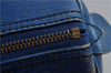 Authentic Louis Vuitton Epi Speedy 25 Hand Bag Purse Blue M43015 LV 1661D