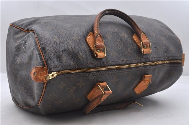 Authentic Louis Vuitton Monogram Speedy 35 Hand Bag M41524 LV 1662D