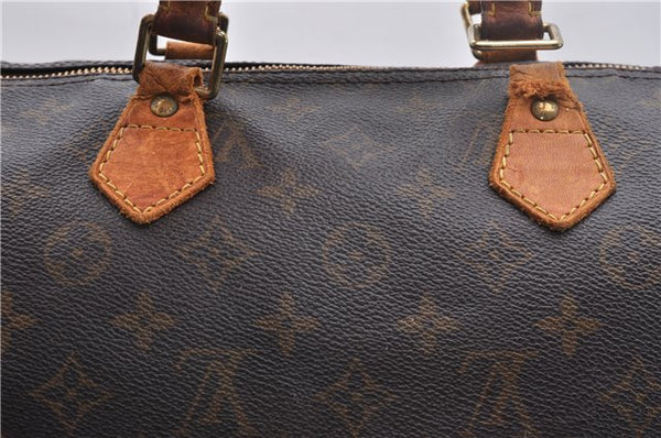 Authentic Louis Vuitton Monogram Speedy 35 Hand Bag M41524 LV 1662D