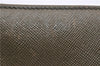 Authentic PRADA Vintage Saffiano Leather Trifold Wallet Purse Khaki Green 1662G