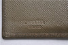 Authentic PRADA Vintage Saffiano Leather Trifold Wallet Purse Khaki Green 1662G