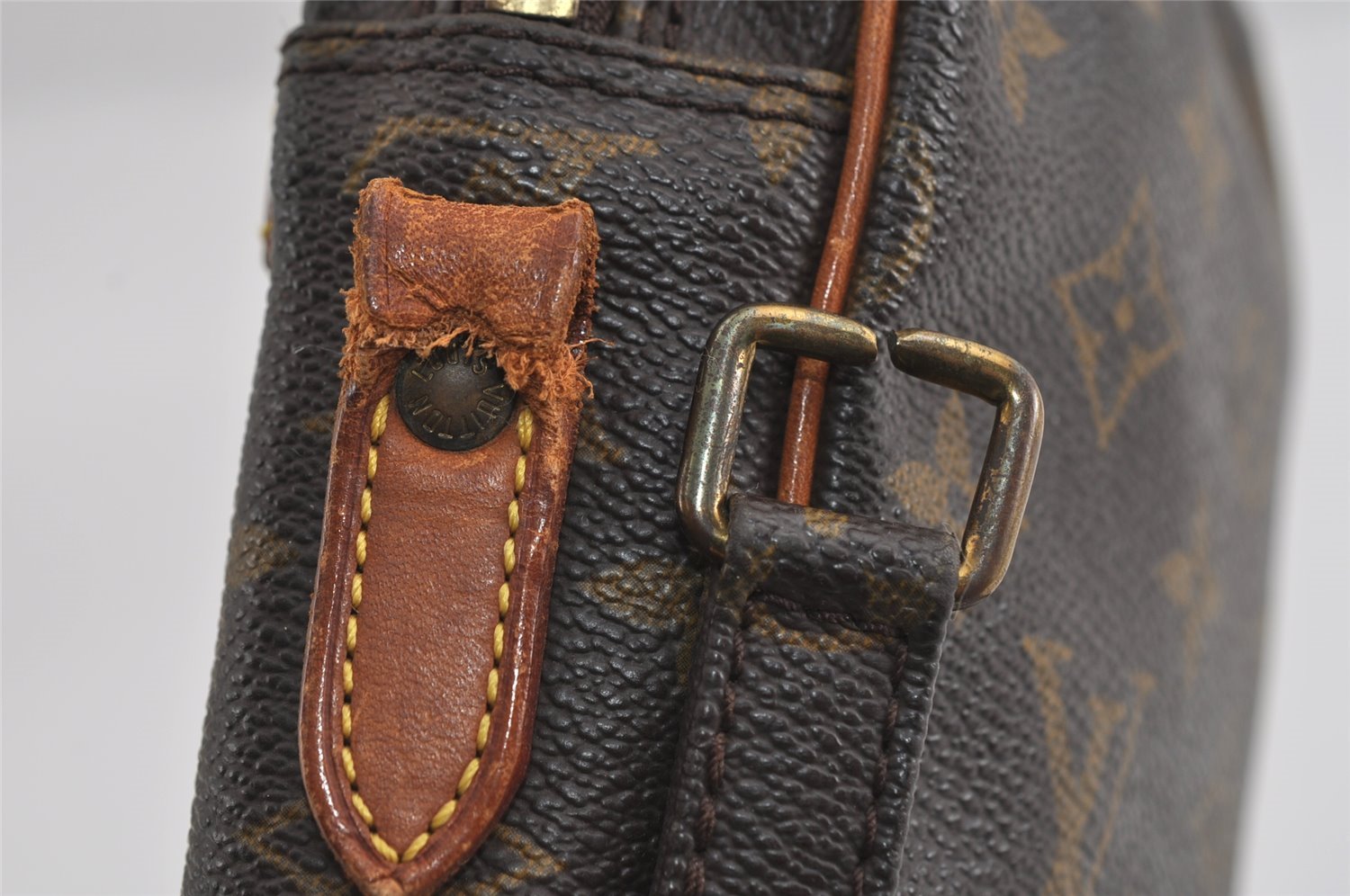 Authentic Louis Vuitton Monogram Danube Shoulder Cross Bag M45266 Junk 1662I