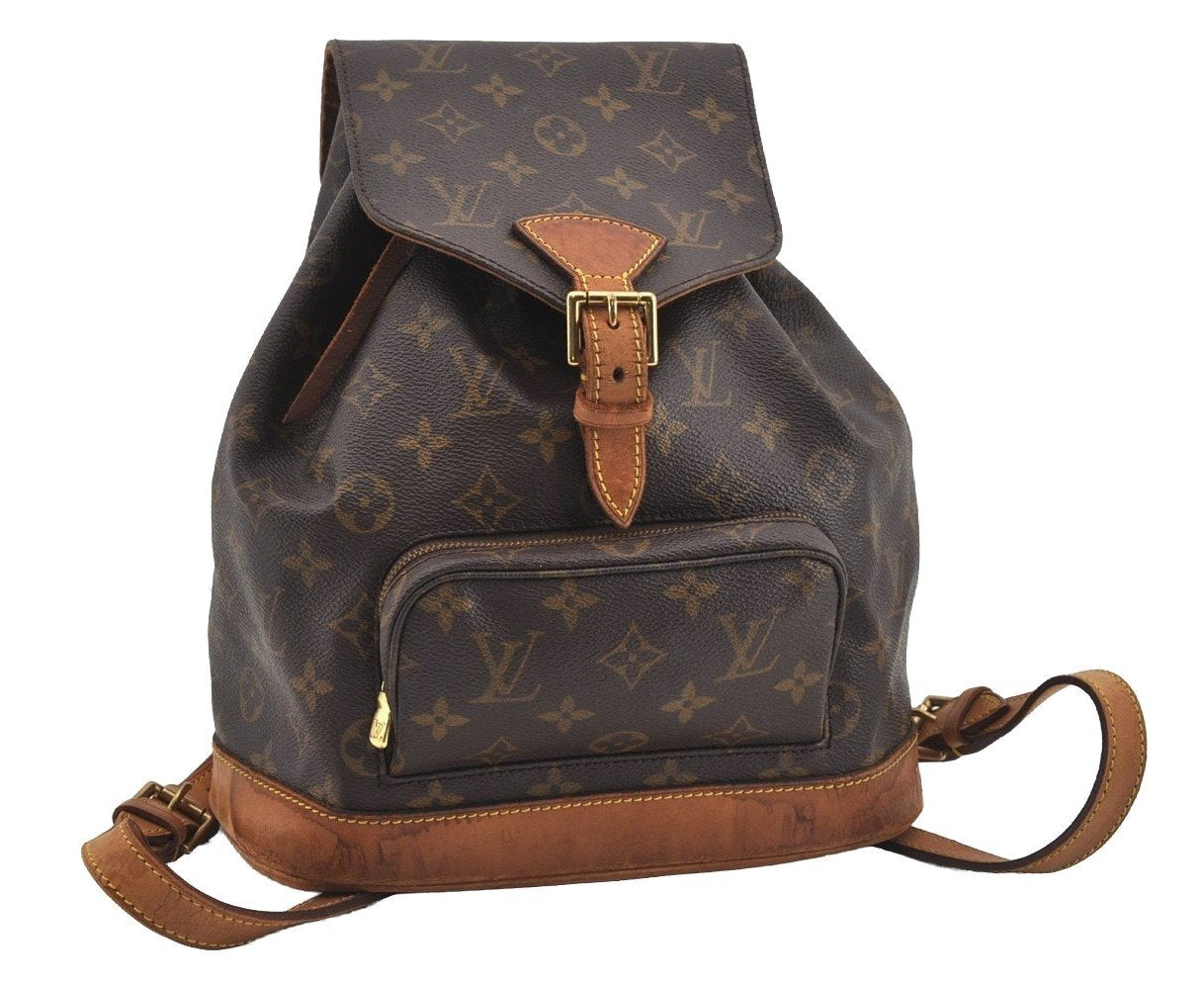 Authentic Louis Vuitton Monogram Montsouris MM Backpack M51136 LV 1663I