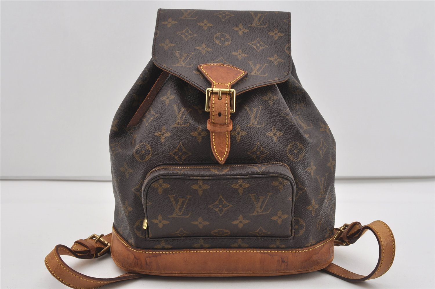 Authentic Louis Vuitton Monogram Montsouris MM Backpack M51136 LV 1663I