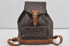 Authentic Louis Vuitton Monogram Montsouris MM Backpack M51136 LV 1663I