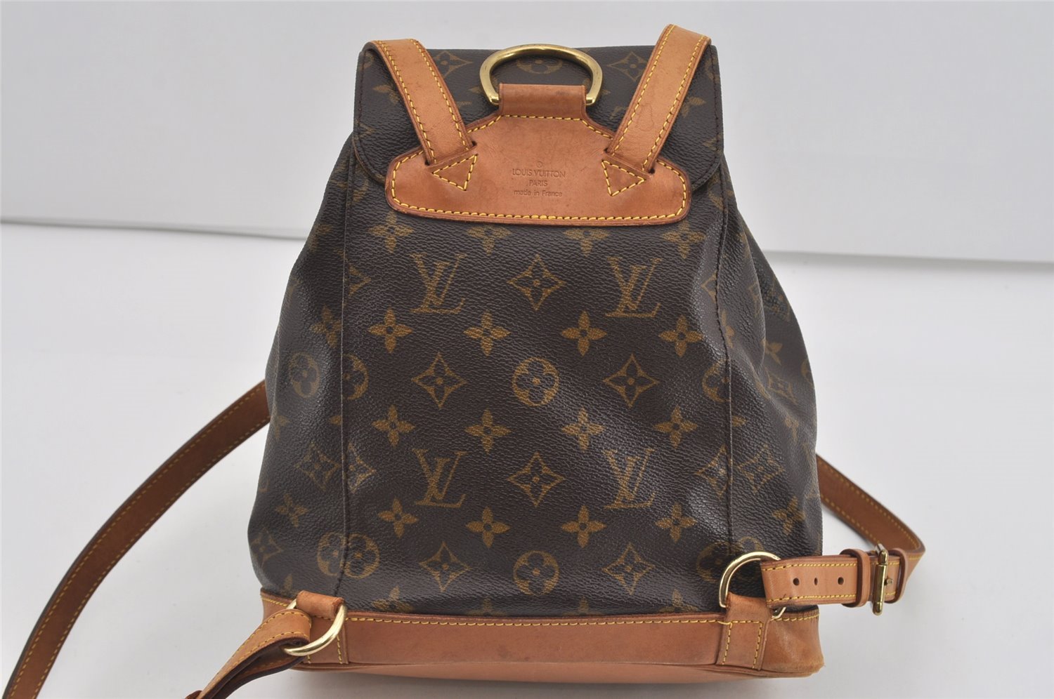 Authentic Louis Vuitton Monogram Montsouris MM Backpack M51136 LV 1663I