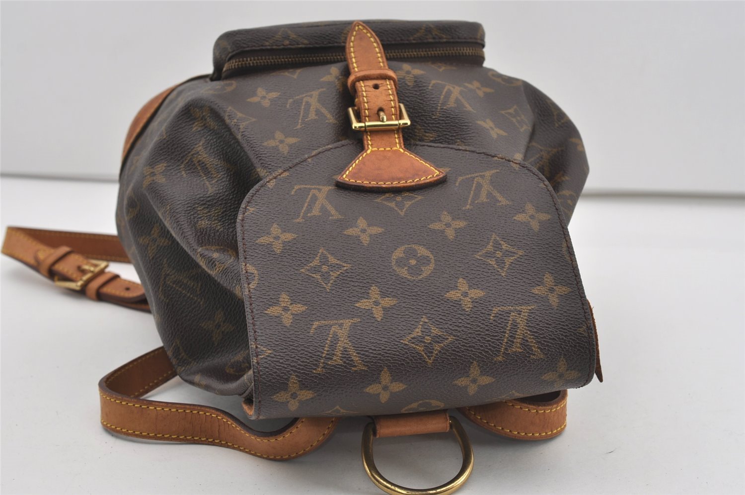 Authentic Louis Vuitton Monogram Montsouris MM Backpack M51136 LV 1663I