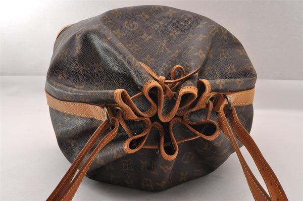 Authentic Louis Vuitton Monogram Noe Shoulder Drawstring Bag M42224 LV 1664I