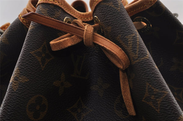 Authentic Louis Vuitton Monogram Noe Shoulder Drawstring Bag M42224 LV 1664I