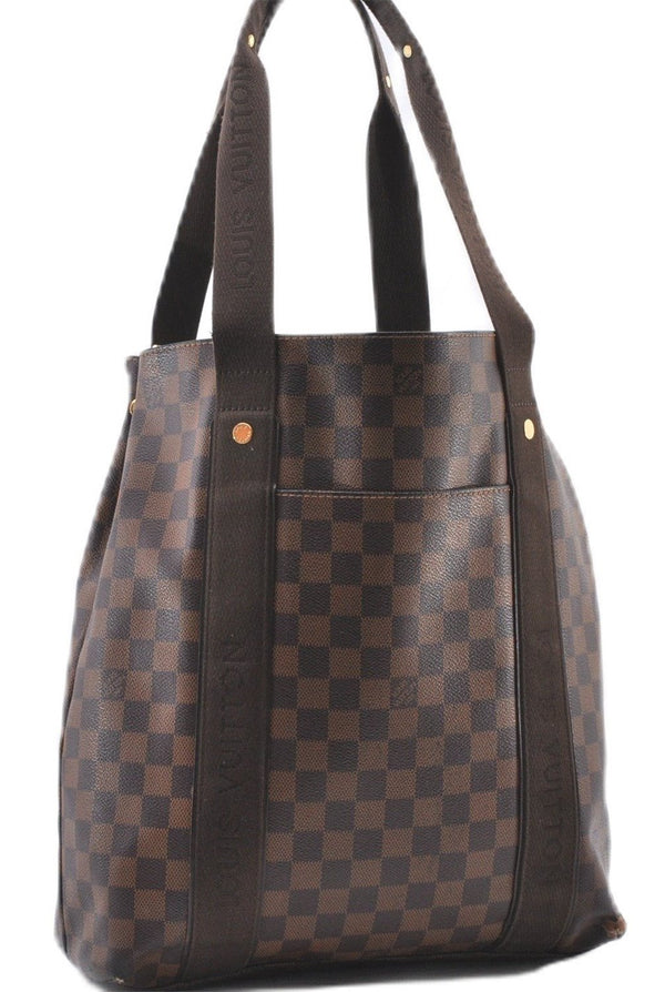 Authentic Louis Vuitton Damier Cabas Beaubourg Shoulder Tote Bag N52006 LV 1665F