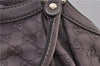Authentic GUCCI Guccissima Sukey Tote Bag GG Leather 211944 Purple 1666F