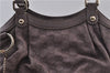 Authentic GUCCI Guccissima Sukey Tote Bag GG Leather 211944 Purple 1666F