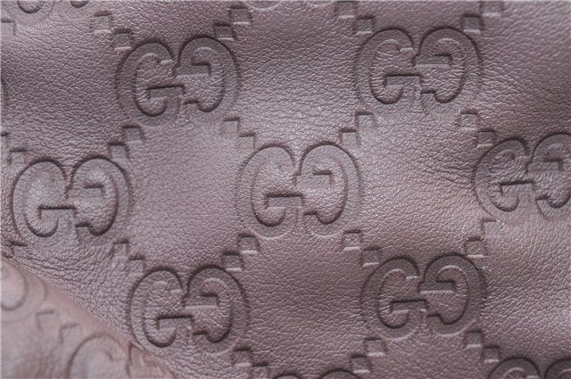 Authentic GUCCI Guccissima Sukey Tote Bag GG Leather 211944 Purple 1666F