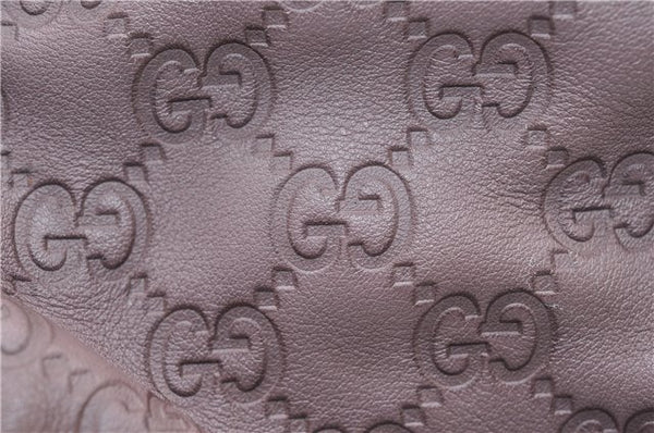 Authentic GUCCI Guccissima Sukey Tote Bag GG Leather 211944 Purple 1666F