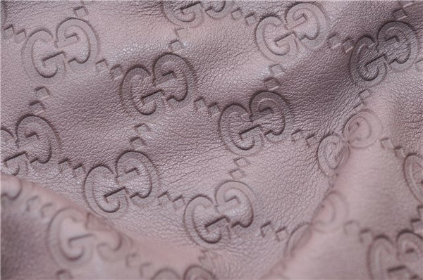 Authentic GUCCI Guccissima Sukey Tote Bag GG Leather 211944 Purple 1666F