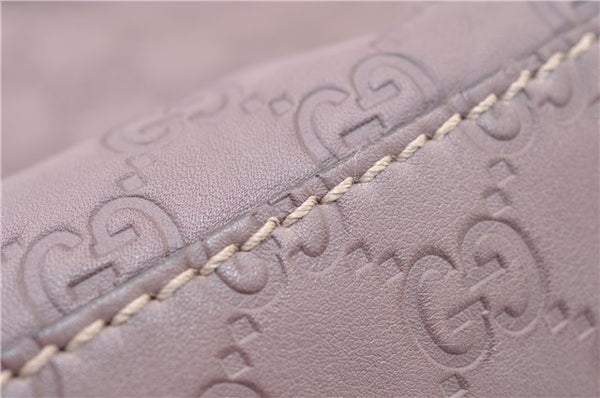 Authentic GUCCI Guccissima Sukey Tote Bag GG Leather 211944 Purple 1666F