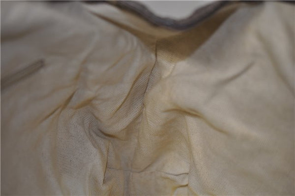 Authentic GUCCI Guccissima Sukey Tote Bag GG Leather 211944 Purple 1666F