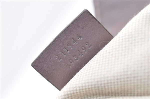 Authentic GUCCI Guccissima Sukey Tote Bag GG Leather 211944 Purple 1666F