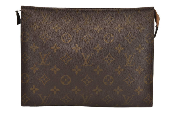 Auth Louis Vuitton Monogram Poche Toilette 26 Cosmetics Pouch Old Model LV 1666I