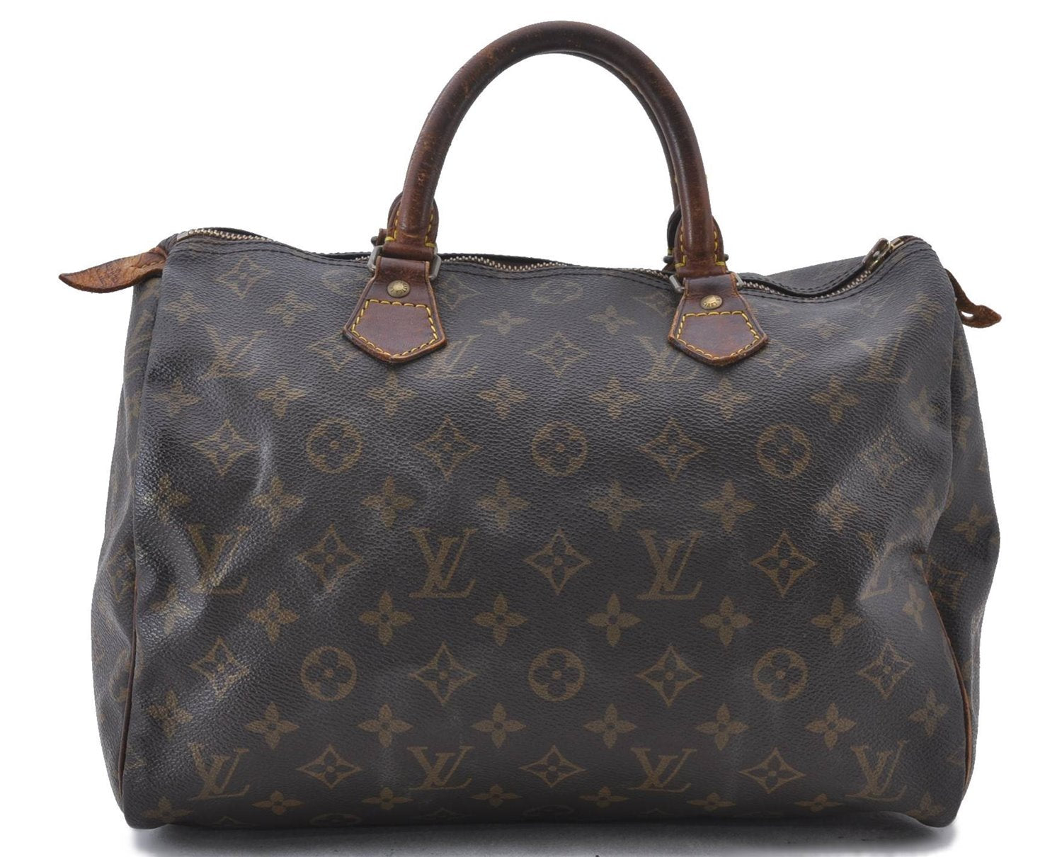 Authentic Louis Vuitton Monogram Speedy 30 Hand Bag M41526 LV Junk 1667D