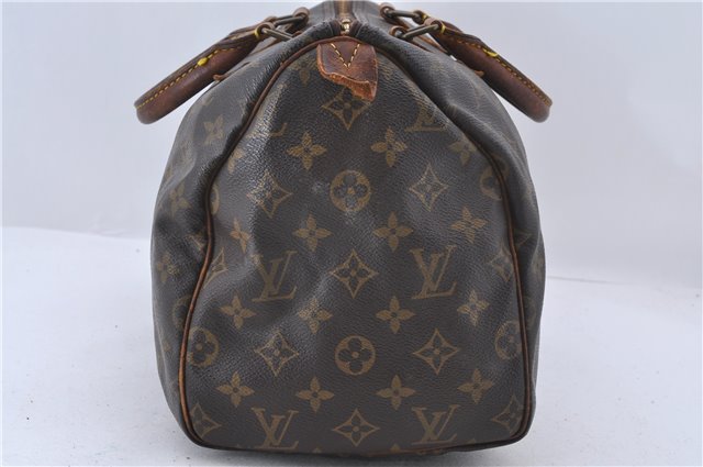 Authentic Louis Vuitton Monogram Speedy 30 Hand Bag M41526 LV Junk 1667D