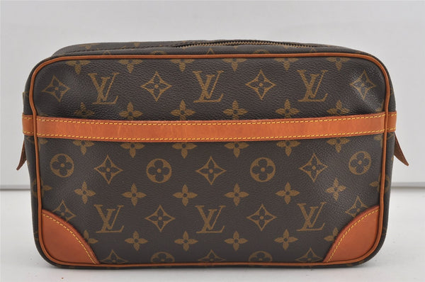 Authentic Louis Vuitton Monogram Compiegne 28 Clutch Hand Bag M51845 LV 1667I