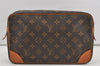 Authentic Louis Vuitton Monogram Compiegne 28 Clutch Hand Bag M51845 LV 1667I