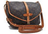 Auth Louis Vuitton Monogram Saumur 30 Shoulder Cross Body Bag M42256 LV 1668D