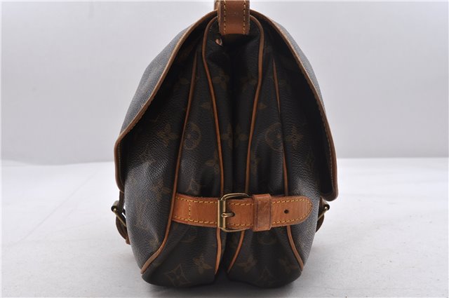 Auth Louis Vuitton Monogram Saumur 30 Shoulder Cross Body Bag M42256 LV 1668D