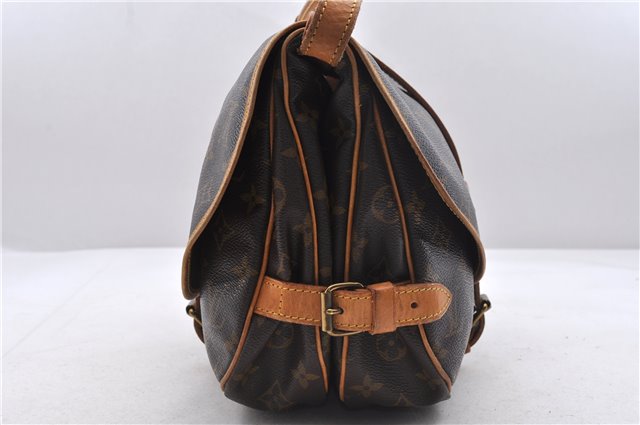 Auth Louis Vuitton Monogram Saumur 30 Shoulder Cross Body Bag M42256 LV 1668D