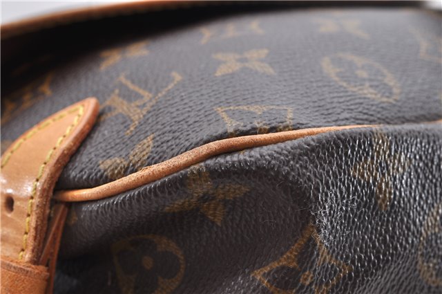 Auth Louis Vuitton Monogram Saumur 30 Shoulder Cross Body Bag M42256 LV 1668D