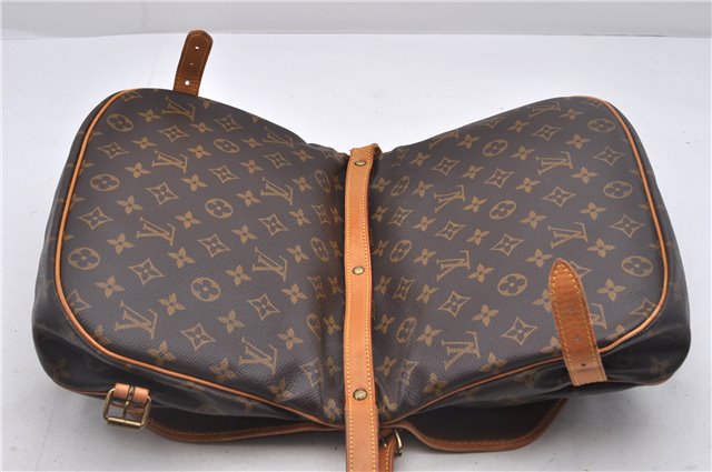 Auth Louis Vuitton Monogram Saumur 30 Shoulder Cross Body Bag M42256 LV 1668D