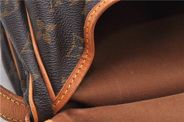 Auth Louis Vuitton Monogram Saumur 30 Shoulder Cross Body Bag M42256 LV 1668D