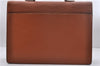 Auth Louis Vuitton Epi Serviette Ambassadeur Brown Briefcase M54418 LV 1669D