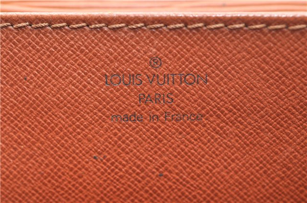 Auth Louis Vuitton Epi Serviette Ambassadeur Brown Briefcase M54418 LV 1669D