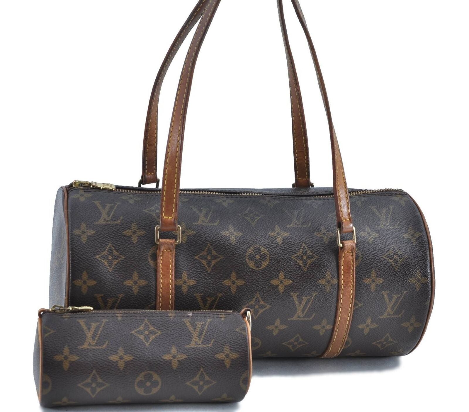 Authentic LOUIS VUITTON Monogram Papillon 30 Hand Bag M51385 LV 1670A