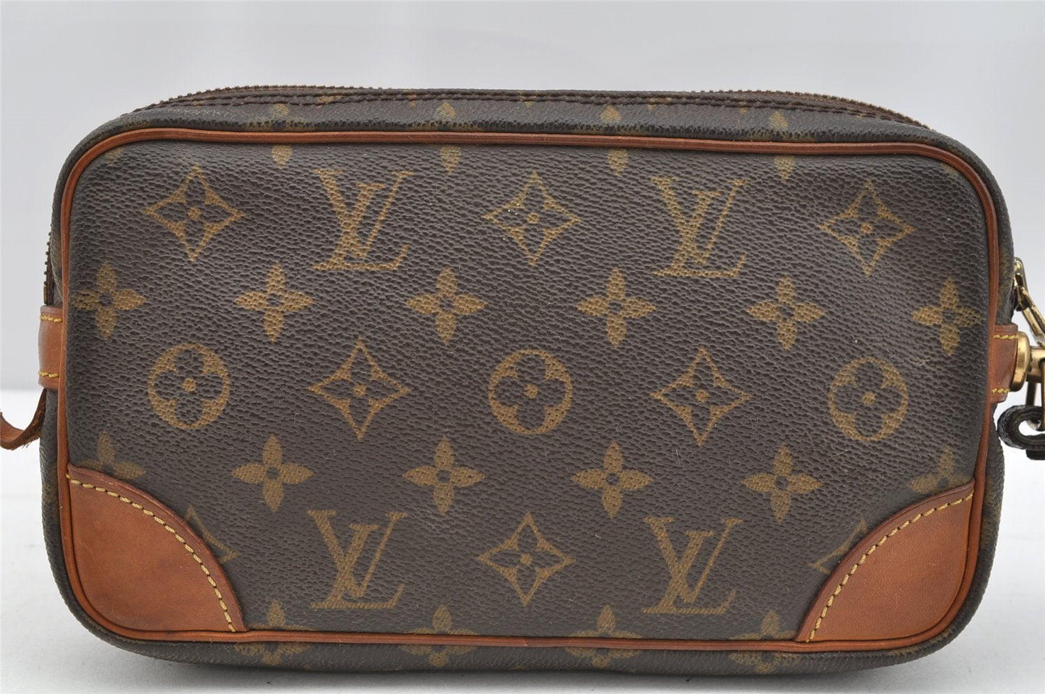 Authentic Louis Vuitton Monogram Marly Dragonne PM M51827 Clutch Hand Bag 1670I