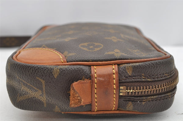 Authentic Louis Vuitton Monogram Marly Dragonne PM M51827 Clutch Hand Bag 1670I
