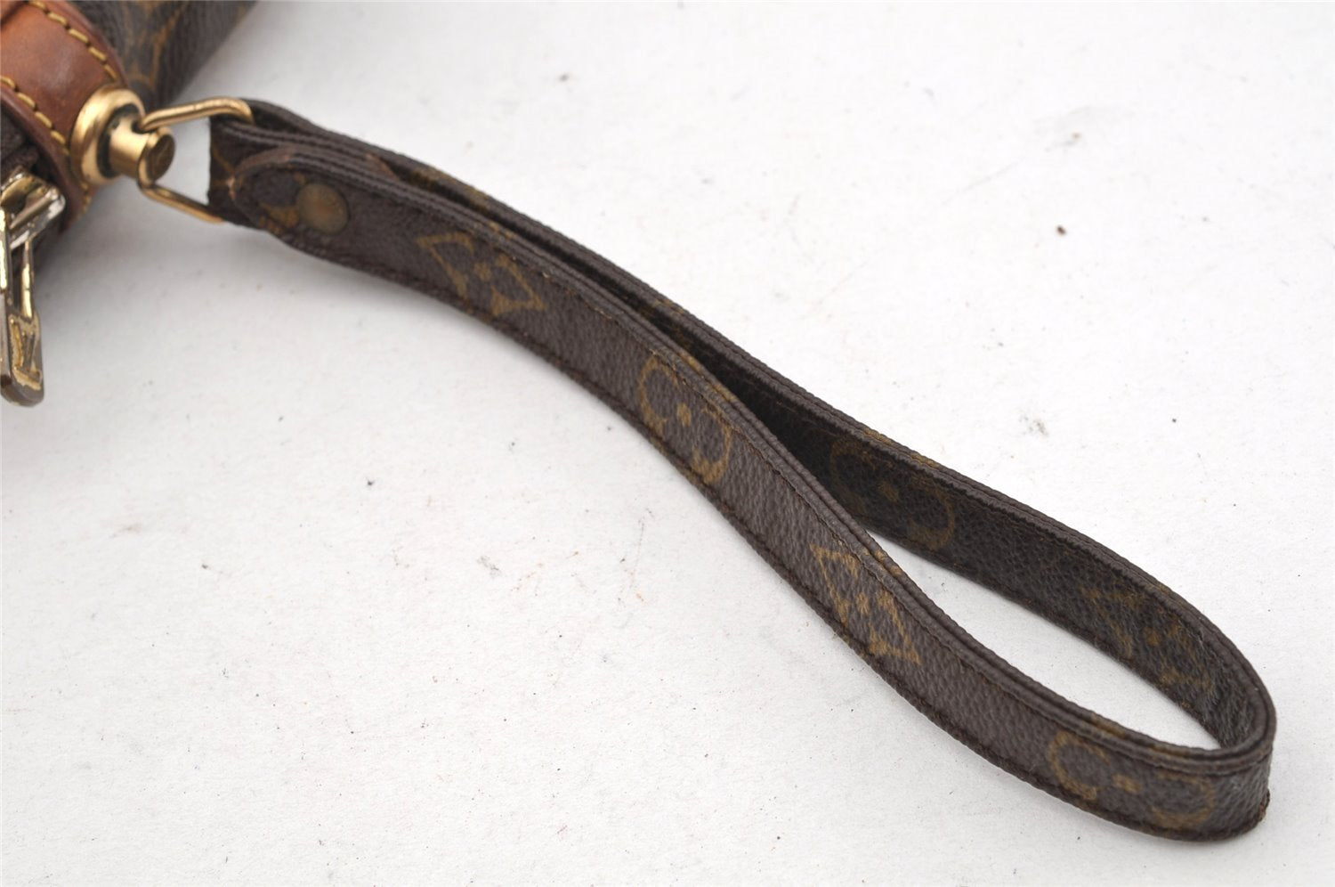 Authentic Louis Vuitton Monogram Marly Dragonne PM M51827 Clutch Hand Bag 1670I