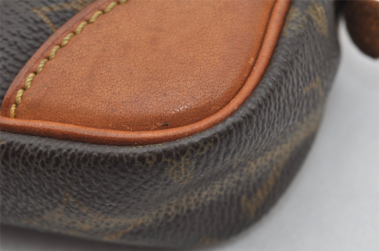 Authentic Louis Vuitton Monogram Marly Dragonne PM M51827 Clutch Hand Bag 1670I