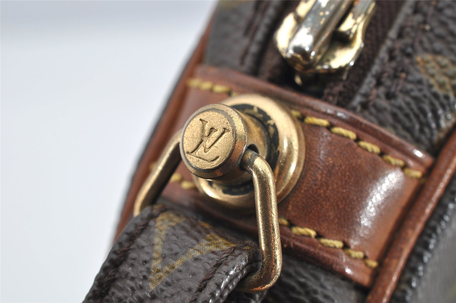 Authentic Louis Vuitton Monogram Marly Dragonne PM M51827 Clutch Hand Bag 1670I