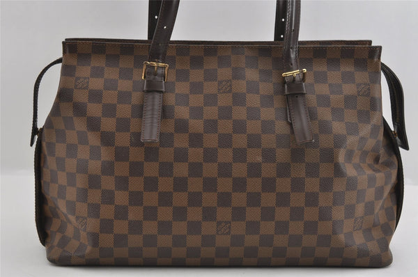 Authentic Louis Vuitton Damier Chelsea Shoulder Tote Bag N51119 LV 1671I
